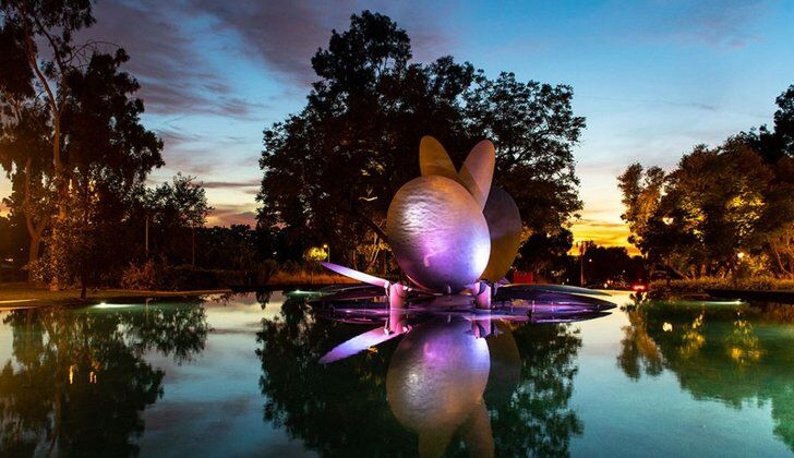 Gilman Fountain at Occidental College
